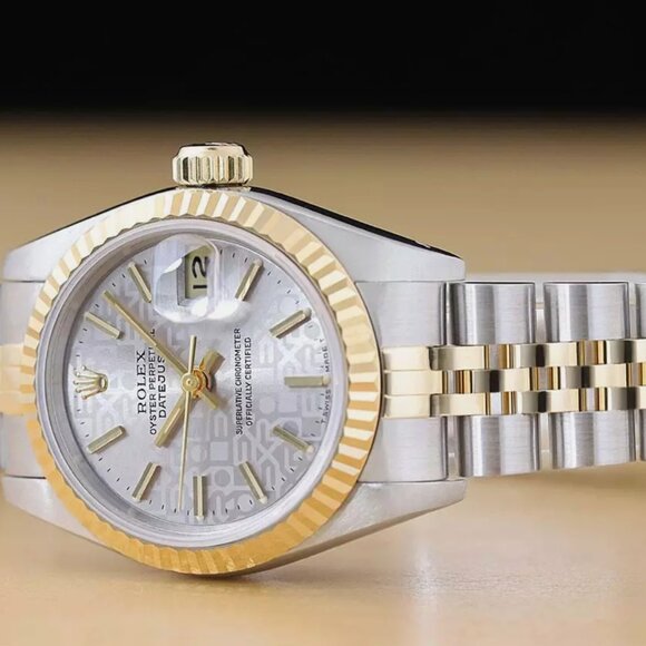 Sale Ladies Rolex 18kt Datejust Two Tone Watch With Box main image 6